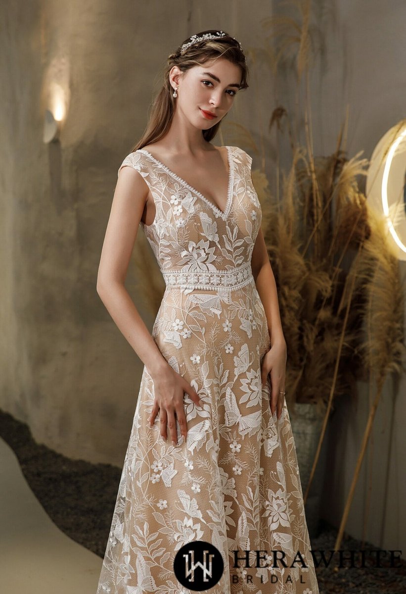 Robe De Mariée Bohème Dentelle – Image 4