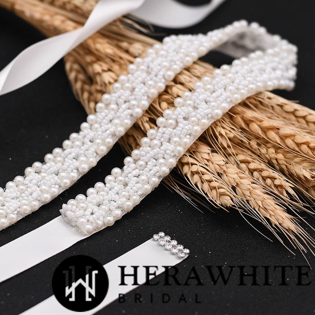 Ceinture de Mariée Perlée – Image 6