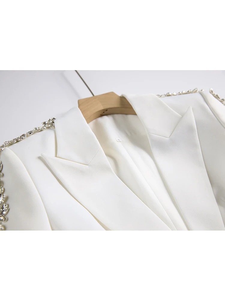 Tailleur Blanc Chic Femme – Image 6