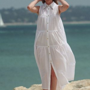 Robe longue 2COLS blanche