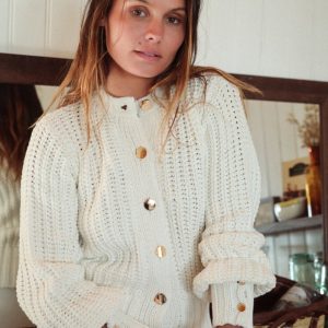 Cardigan CROCHET blanc