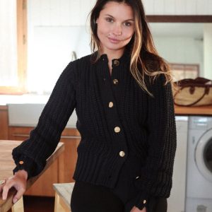 Cardigan CROCHET noir