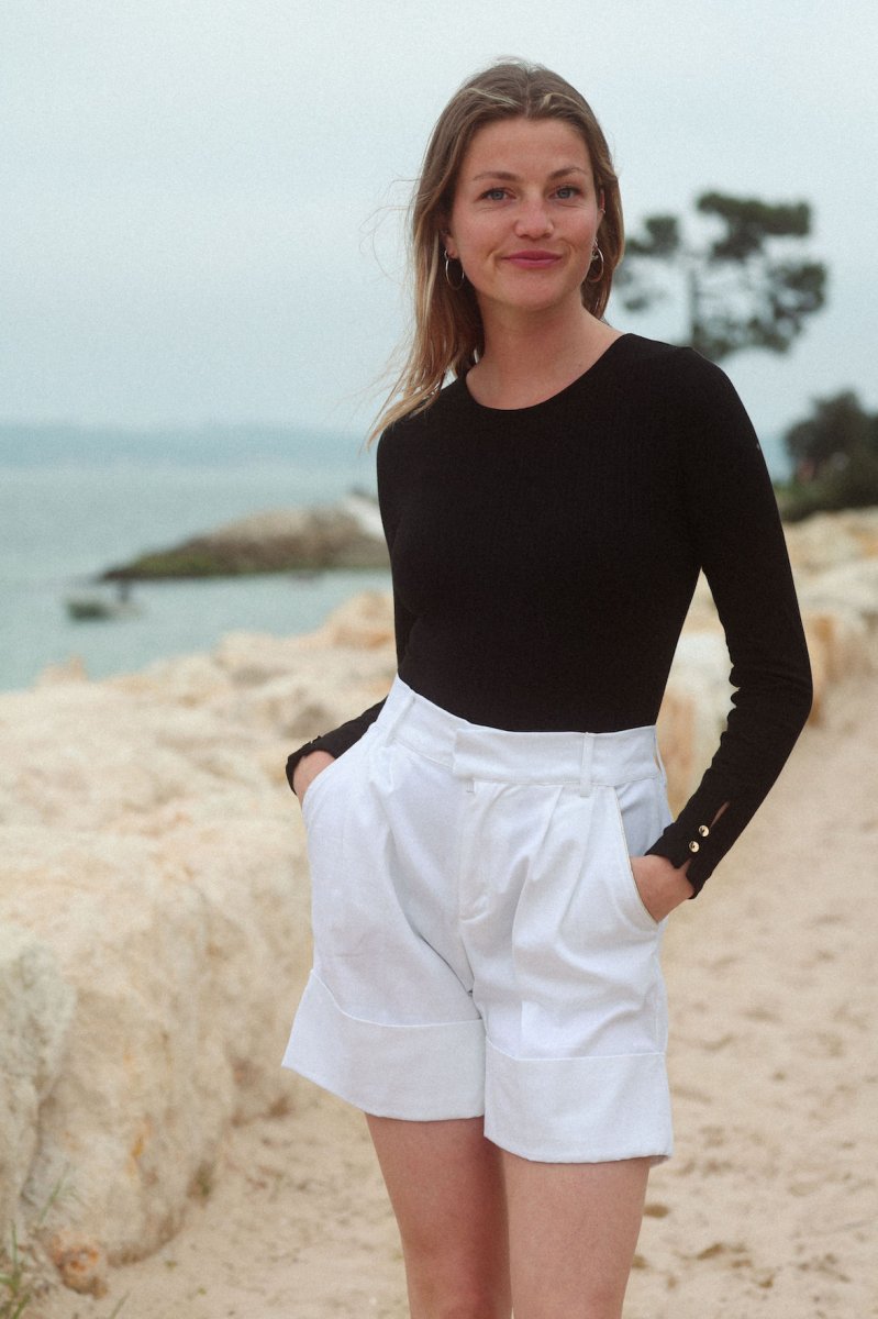 Short TWILL blanc – Image 3