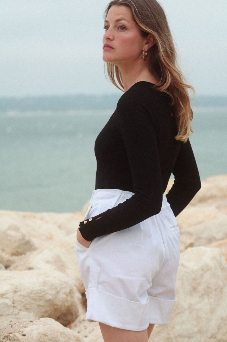 Short TWILL blanc – Image 5