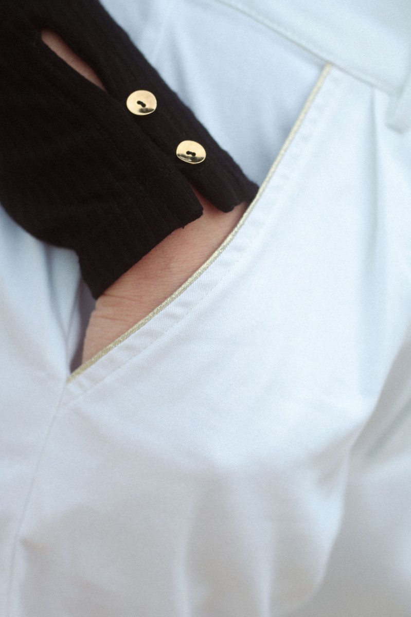 Short TWILL blanc – Image 6