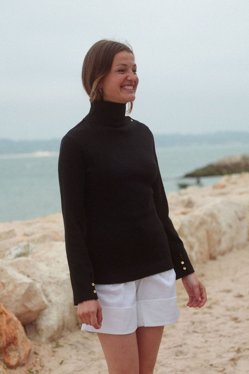 Pull COL LONG noir – Image 4