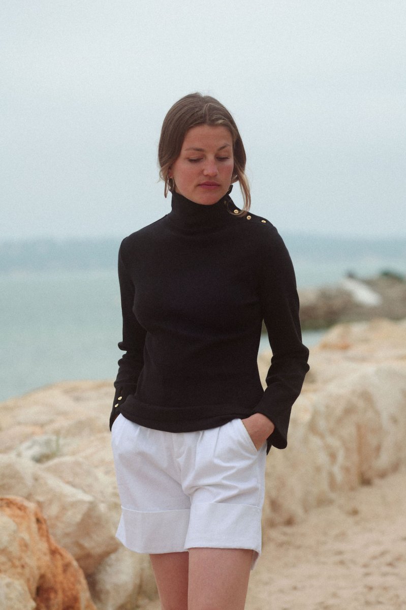 Pull COL LONG noir – Image 5