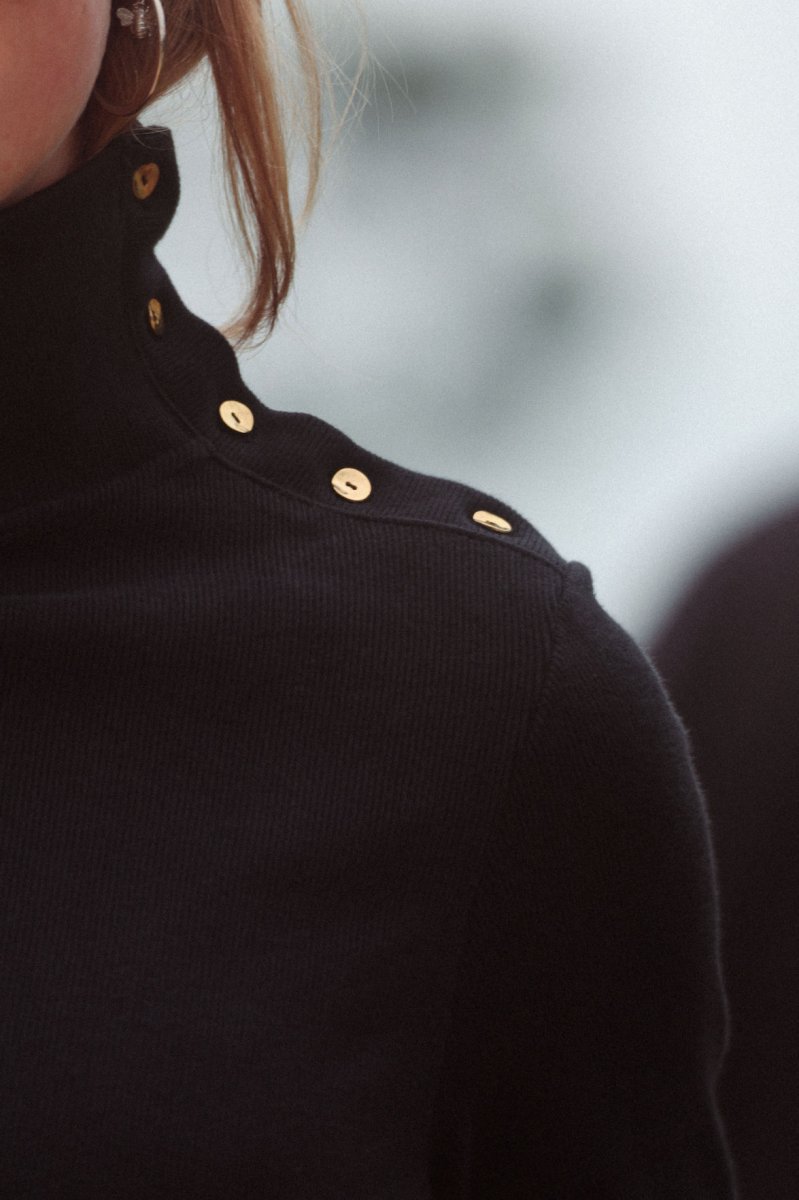 Pull COL LONG noir – Image 8