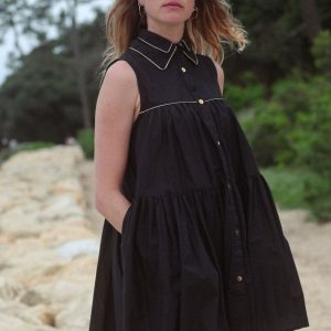 Robe courte 2COLS noire