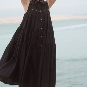 Robe longue 2COLS noire