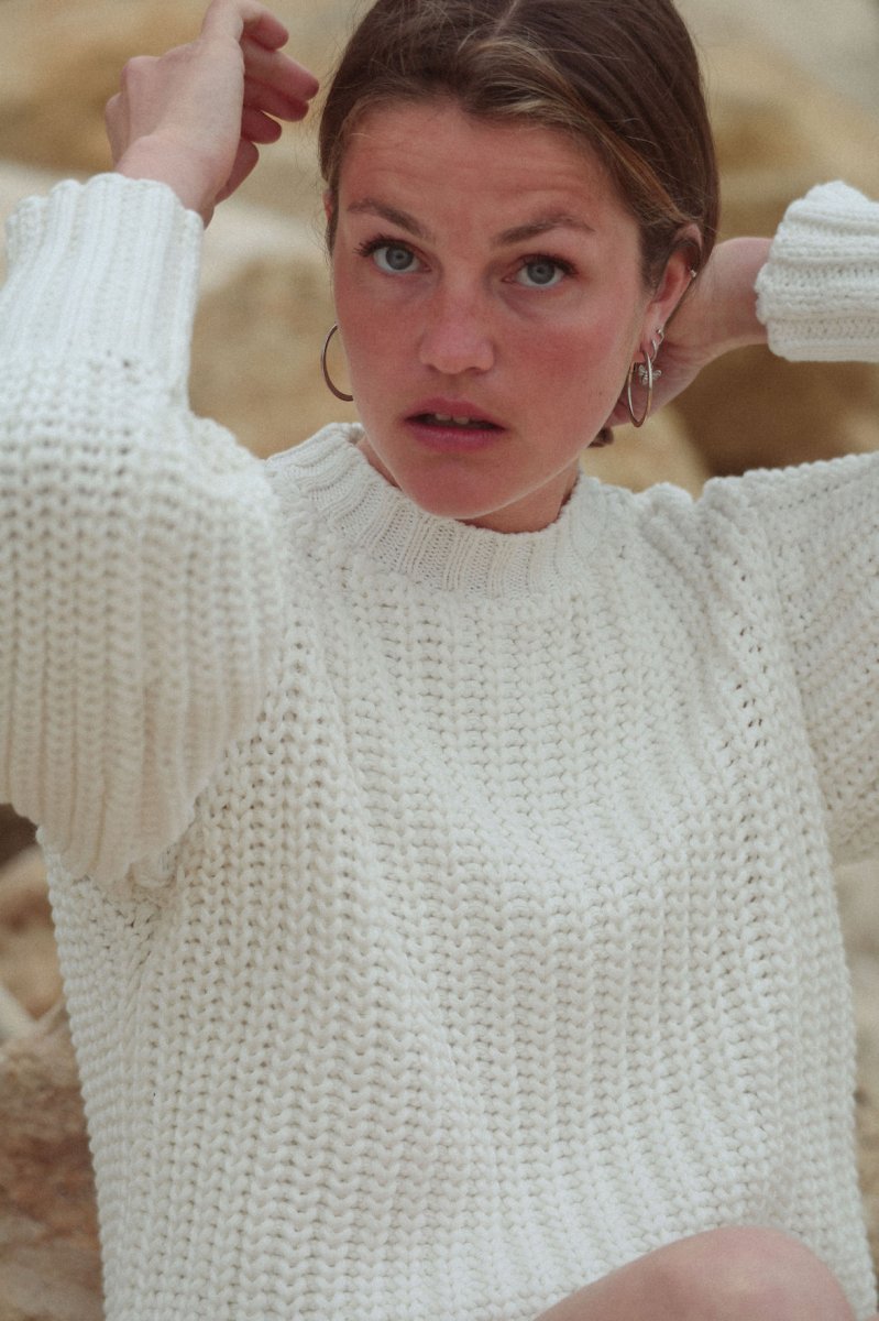 Pull CROCHET blanc – Image 4