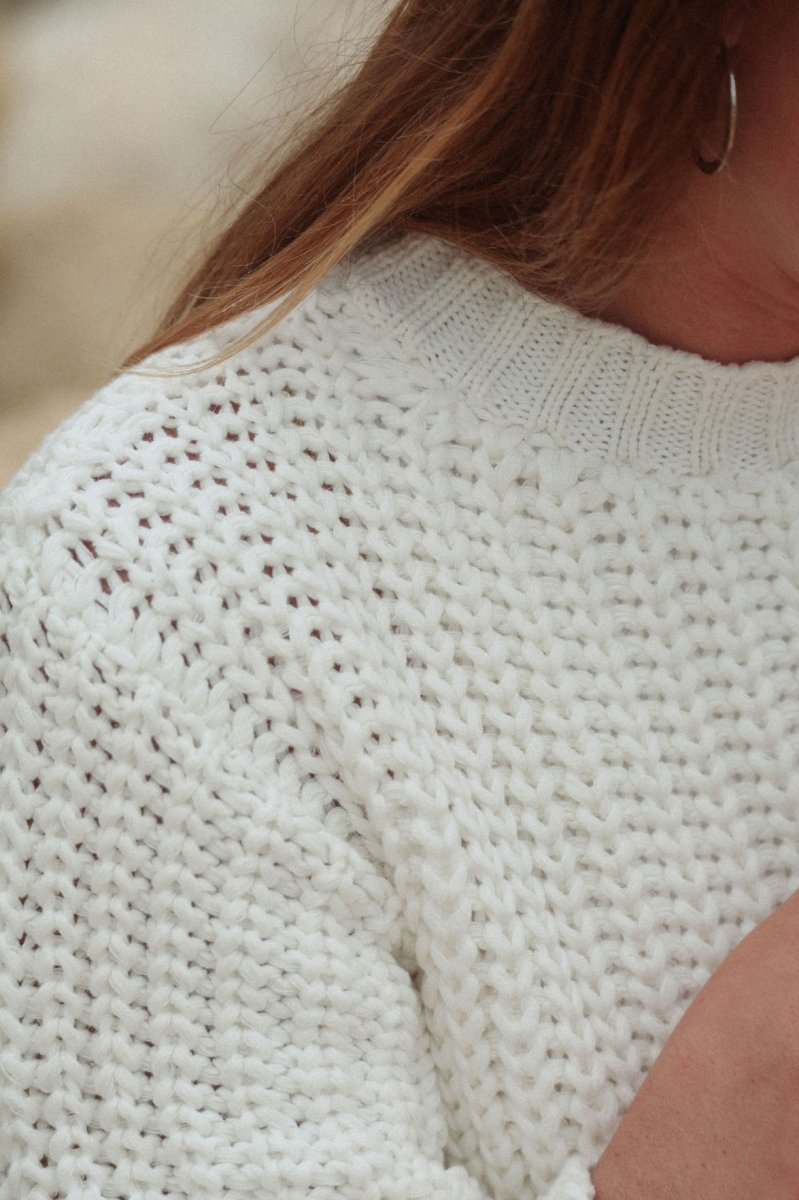 Pull CROCHET blanc – Image 5
