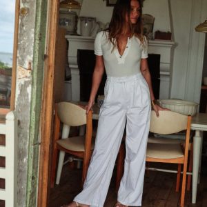 Pantalon PALAZZO SPAN blanc