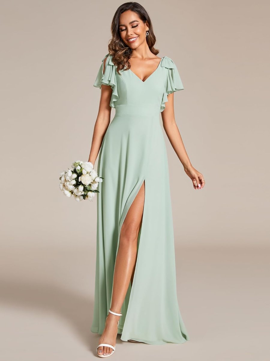 Robe De Mariée 2 En 1 Originale Courte Blanche – Image 8