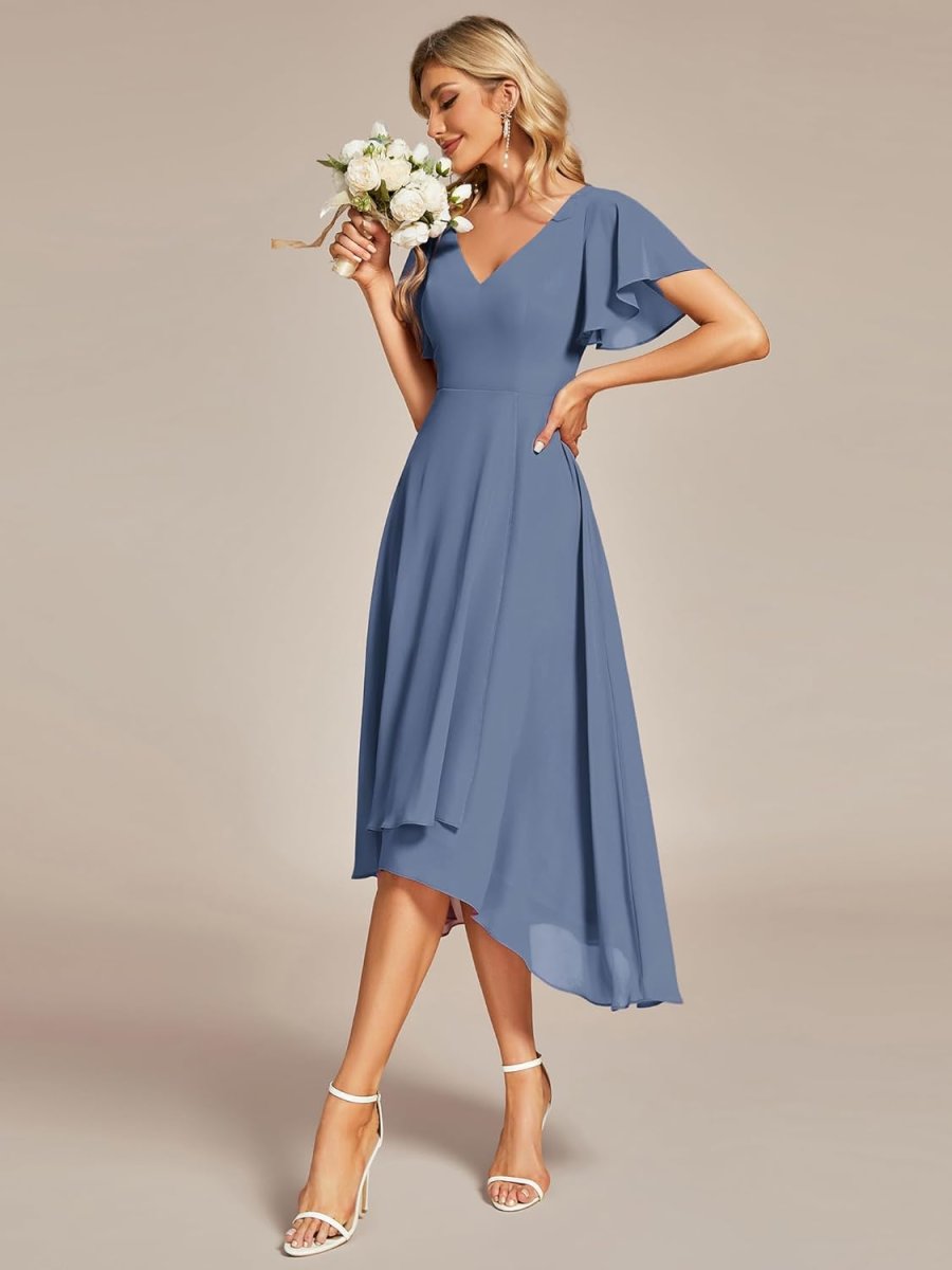 Robe De Mariée Courte Dentelle – Image 8