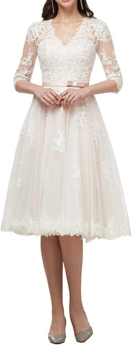 Robe De Mariée Princesse Manches Fendues Blanche – Image 3