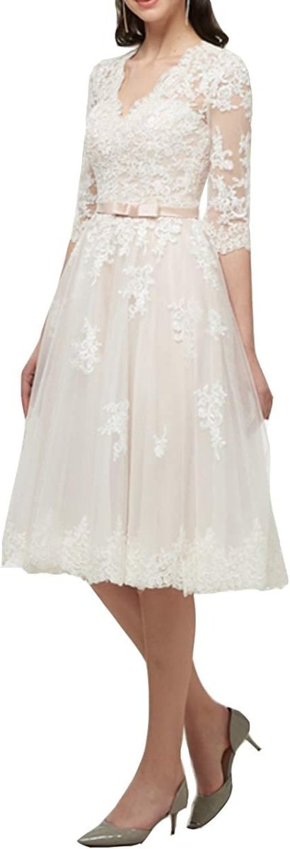 Robe De Mariée Princesse Manches Fendues Blanche – Image 4