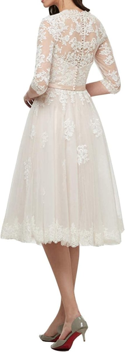 Robe De Mariée Princesse Manches Fendues Blanche – Image 5