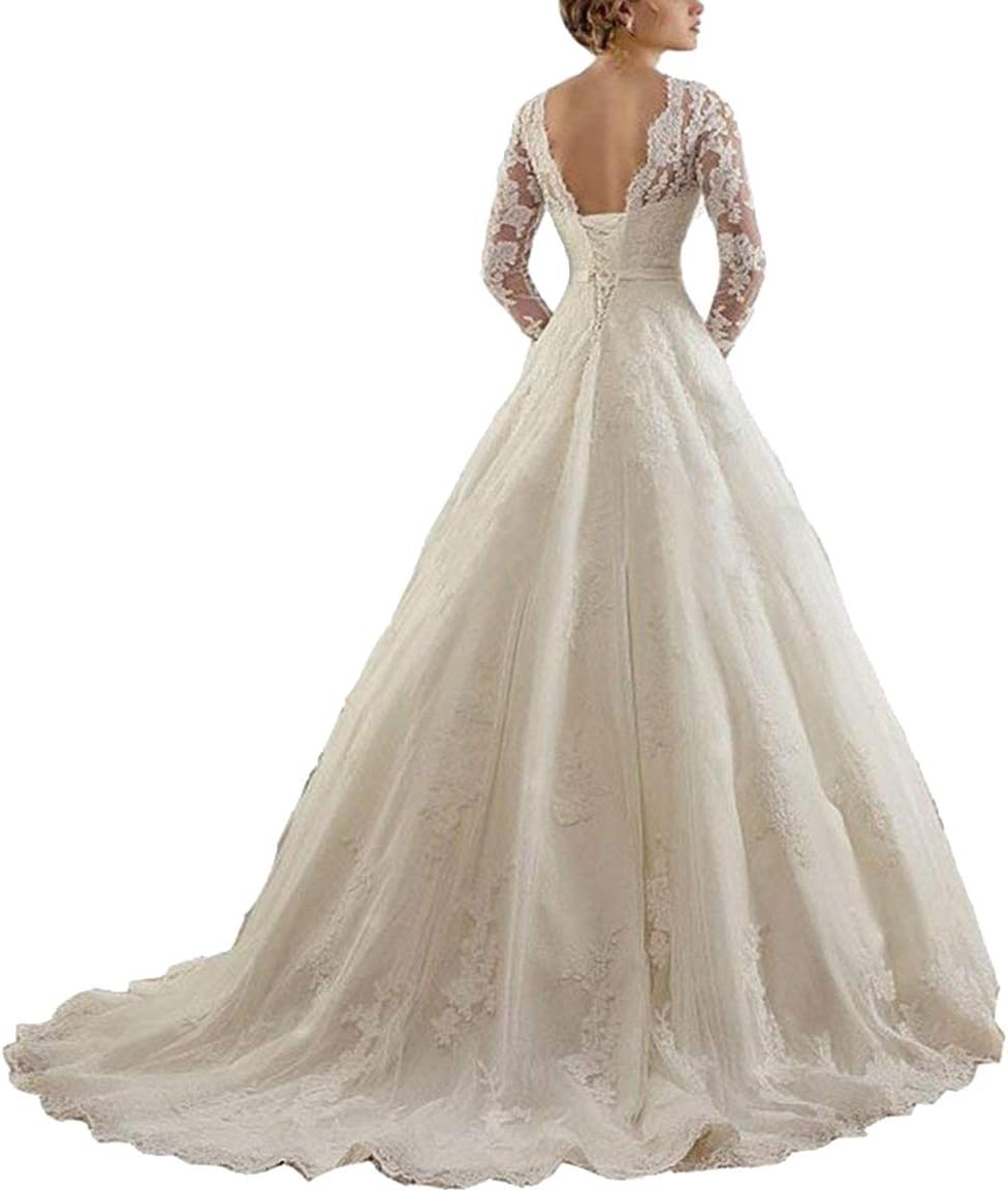 Robe De Mariée Vintage Romantique Blanche – Image 4