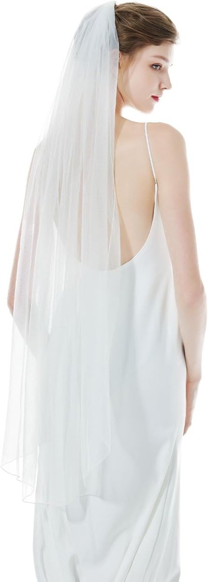 Robe de mariée simple à motifs floraux pailletés – Image 4