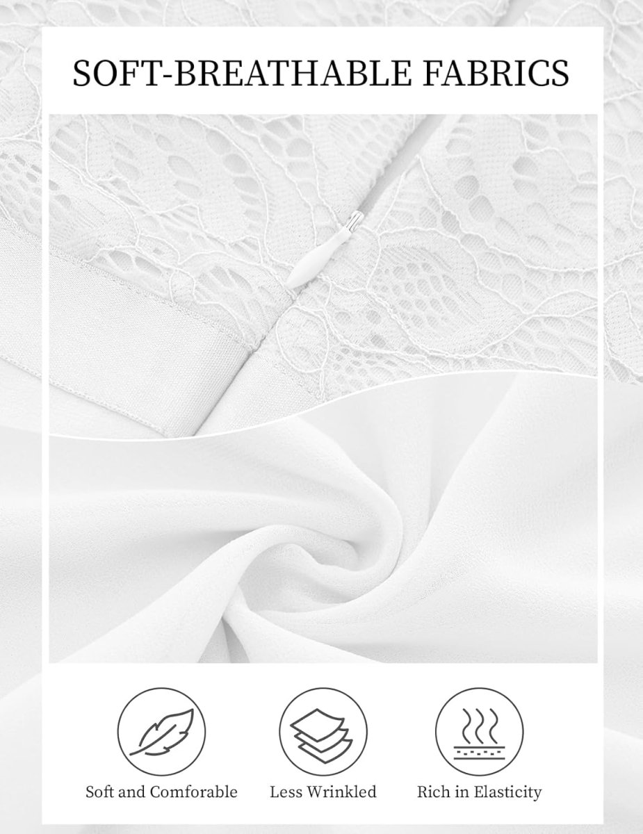 Robe de mariée A plissée simple et dentelle fine – Image 8