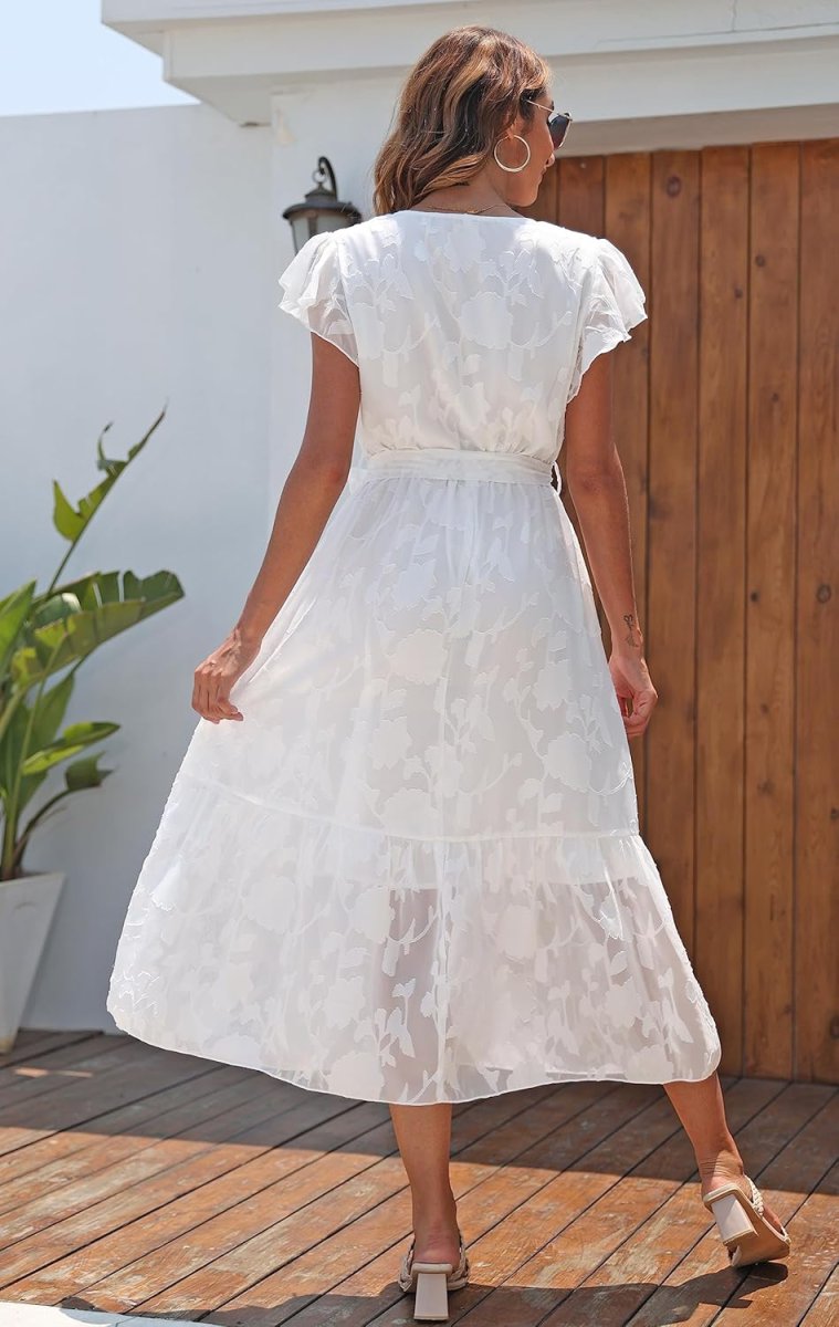 Robe Blanche Boheme Femme – Image 7