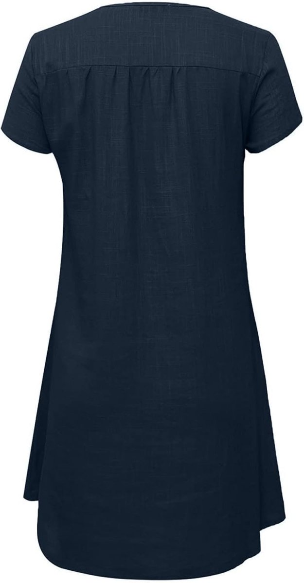 Robe Blanche Chic Courte – Image 6