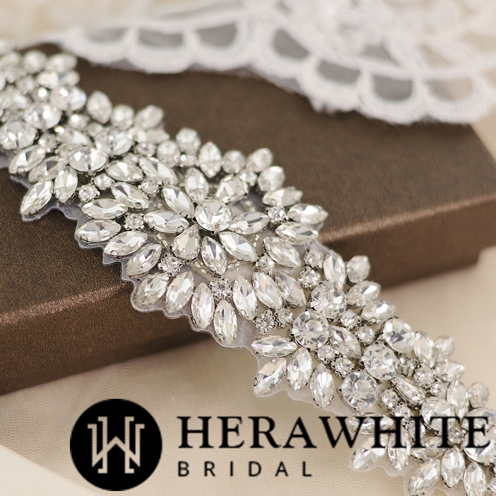 Ceinture de Mariée Princesse Cristaux Scintillants – Image 5