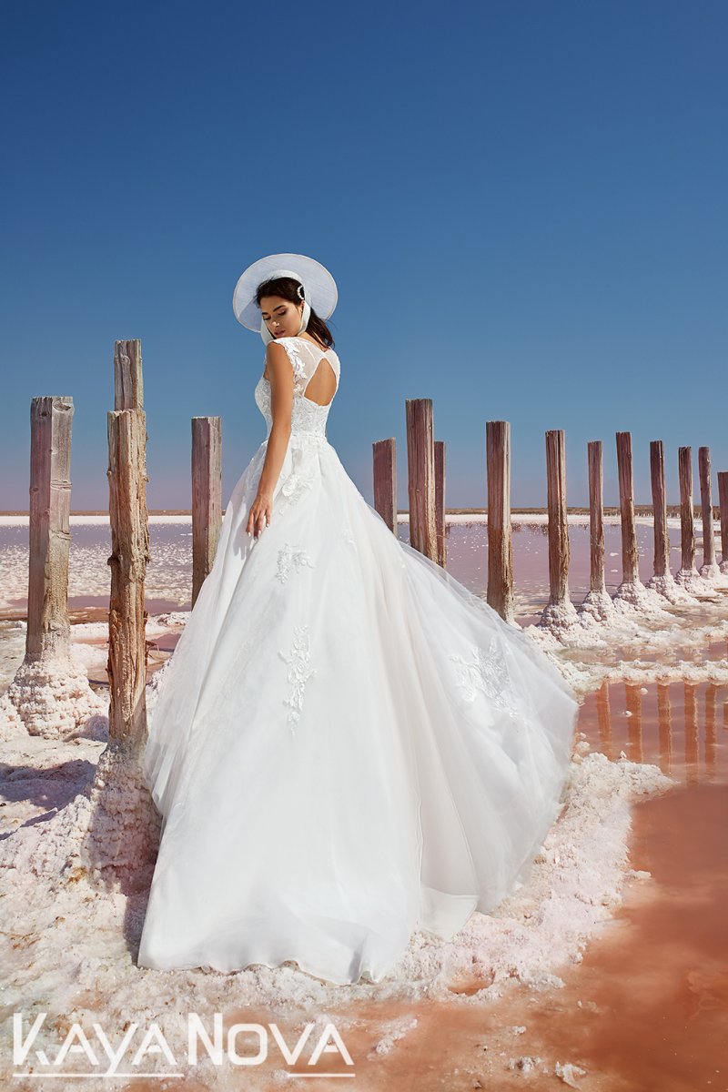 Robe De Mariée Dos Ouvert Blanche – Image 6