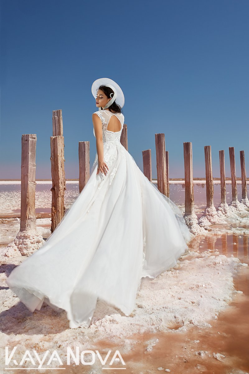 Robe De Mariée Dos Ouvert Blanche – Image 3