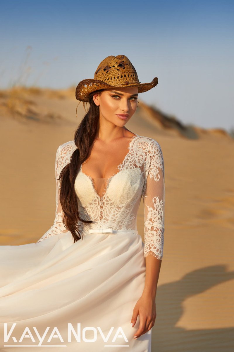 Robe De Mariage Moderne Blanche – Image 4