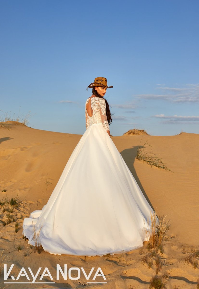 Robe De Mariage Moderne Blanche – Image 3