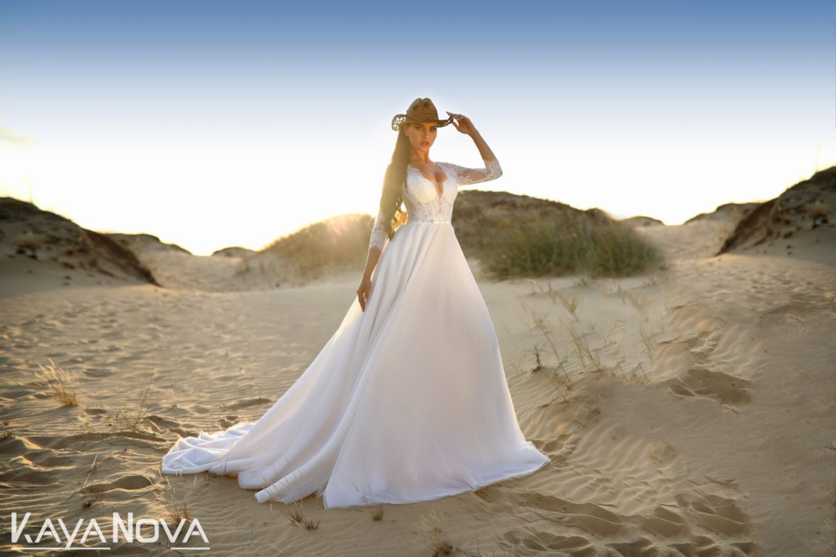 Robe De Mariage Moderne Blanche – Image 5