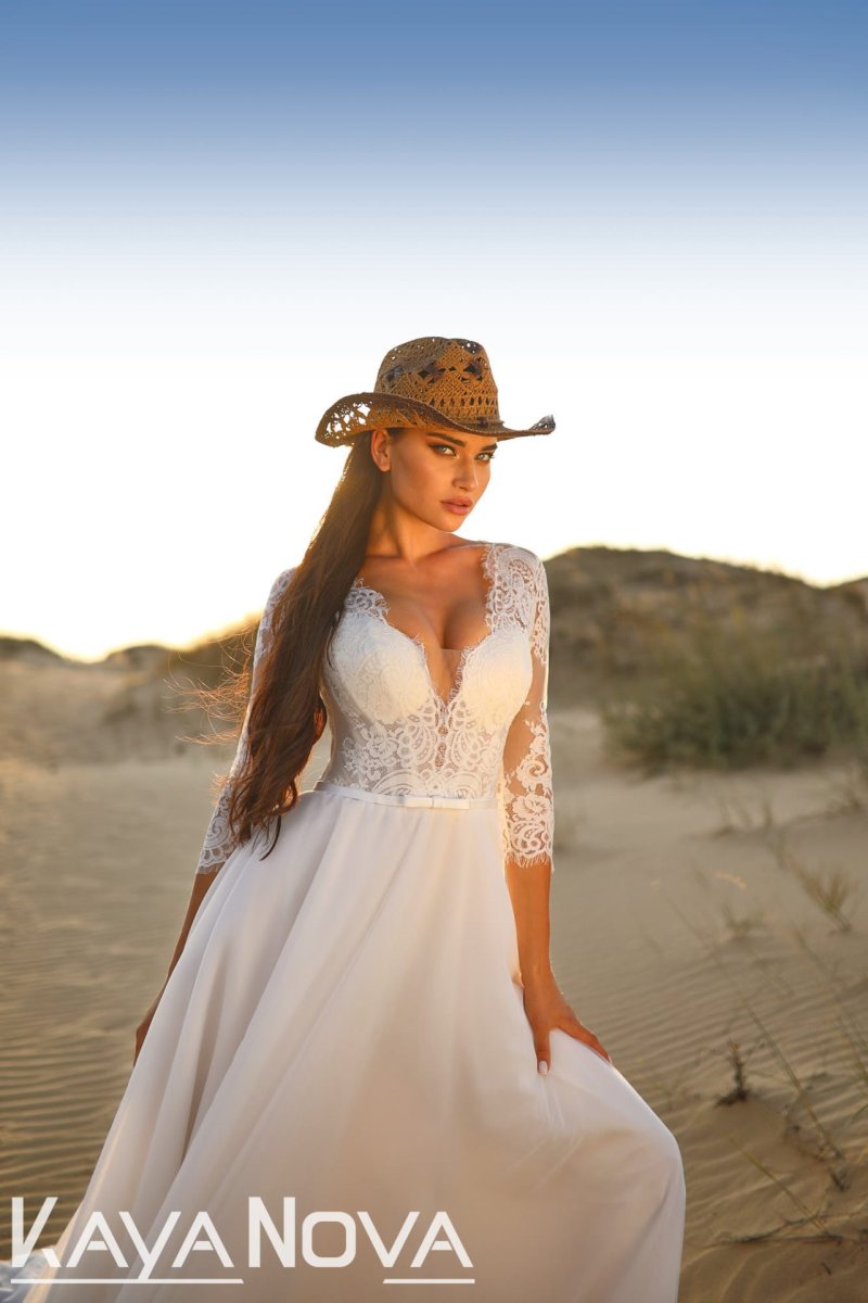 Robe De Mariage Moderne Blanche – Image 6