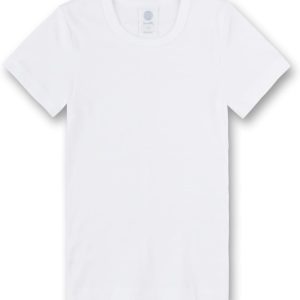 T-Shirt Unisexe pour Garçons et Filles en Coton Blanc