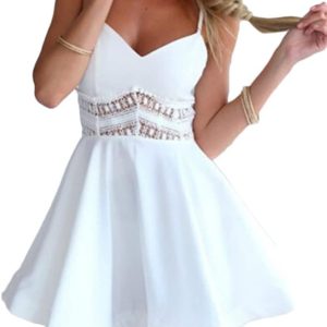 Robe Soirée Courte Blanche