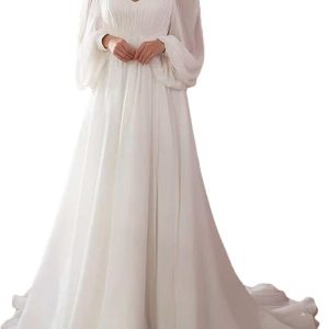 Robe De Mariée Simple Fleurie