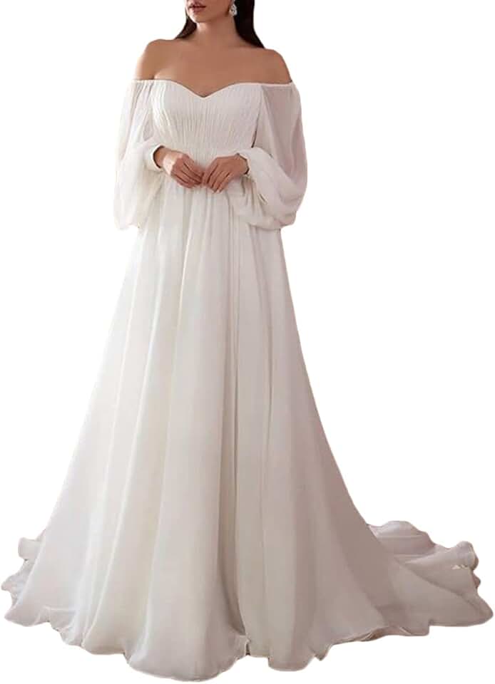 Robe De Mariée Simple Fleurie