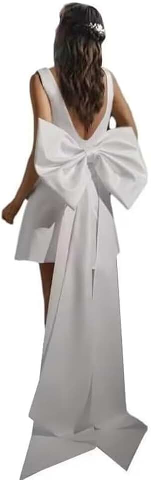 Robe De Mariée Courte Avec Traîne – Image 2