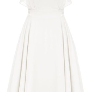 Robe Blanche Mousseline Courte