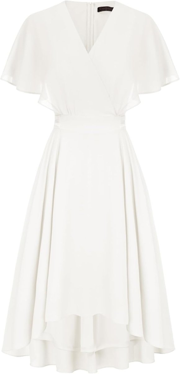Robe Blanche Mousseline Courte