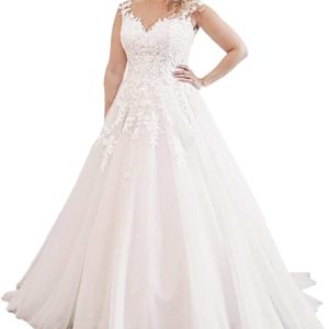 Robe De Mariée Grande Taille Perles