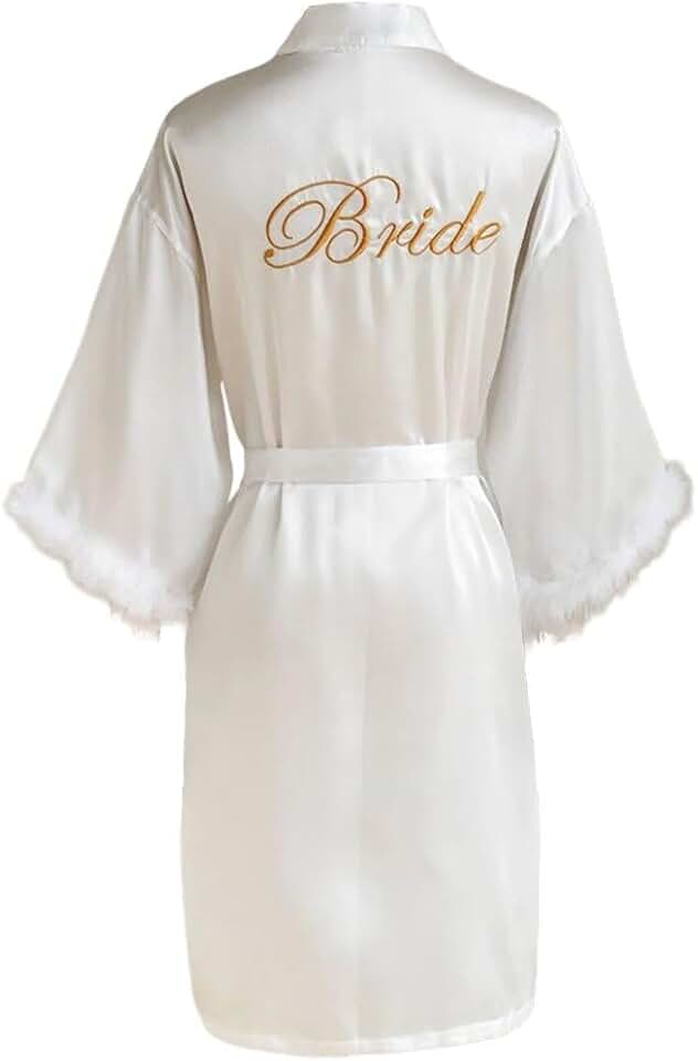 Robe De Mariée Courte A Plume