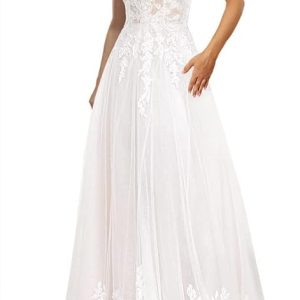 Robe De Mariée Blanche Et Violet