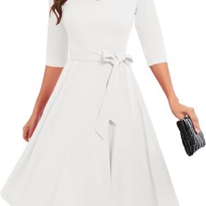 Robe De Mariée Courte Brillante Blanche