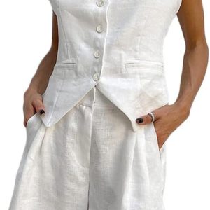 Ensemble Femmes Unisex Blazer à Manches Courtes