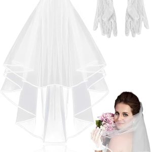 Robe De Mariée Courte Avec Tulle Blanche