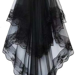 Voile de Mariée Long A Dentelle