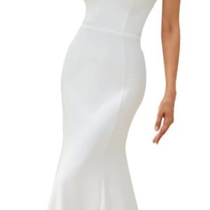 Robe De Mariée Fourreau A Dentelle Florale