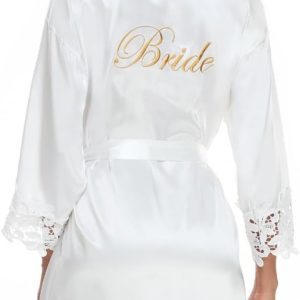 Robe de mariée à bretelles dentelle fine